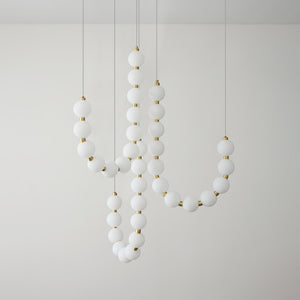 Acrylic Pearl Necklace Chandelier