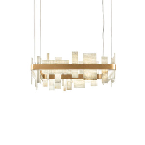 Alabaster Acropolis Square Chandelier