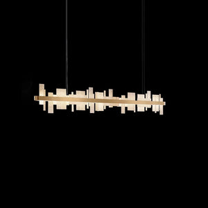 Alabaster Acropolis Square Chandelier
