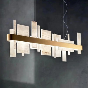 Alabaster Acropolis Square Chandelier