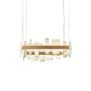 Alabaster Acropolis Square Chandelier
