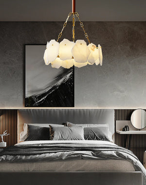Alabaster Burton Round Chandelier