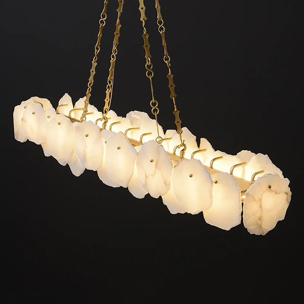 Alabaster Burton Round Chandelier