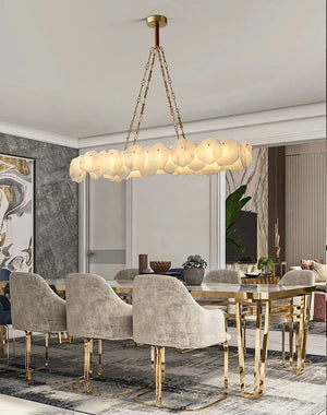 Alabaster Burton Round Chandelier