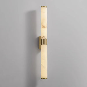 Cylindrical Alabaster Line Wall Light