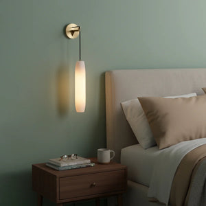 Alabaster Flute Wall Lamp