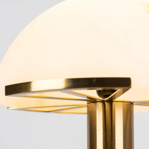 Hemispherical Alabaster Table Lamp