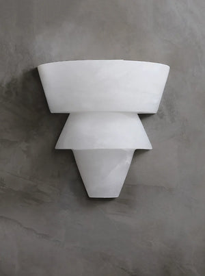 Alabaster Laboratory Cone Wall Light