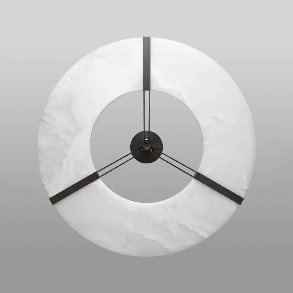 Alabaster Luxembourg Halo Chandelier