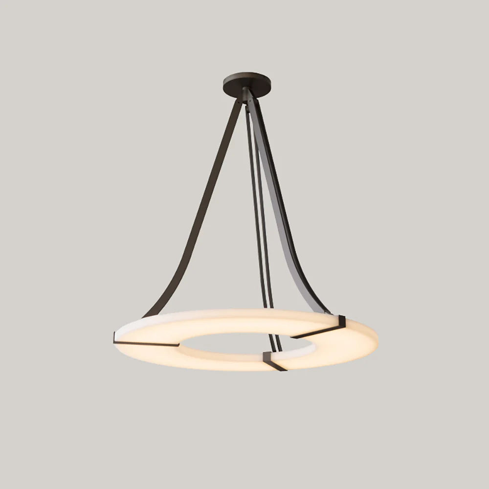 Alabaster Luxembourg Halo Chandelier
