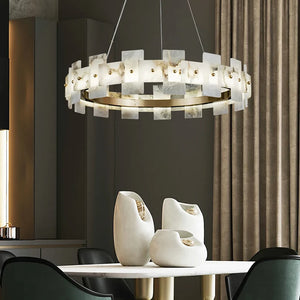 Alabaster Luxury Halo Chandelier