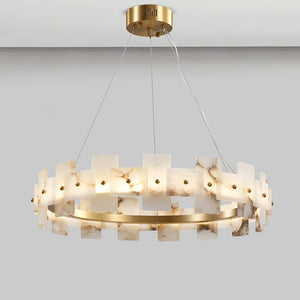 Alabaster Luxury Halo Chandelier