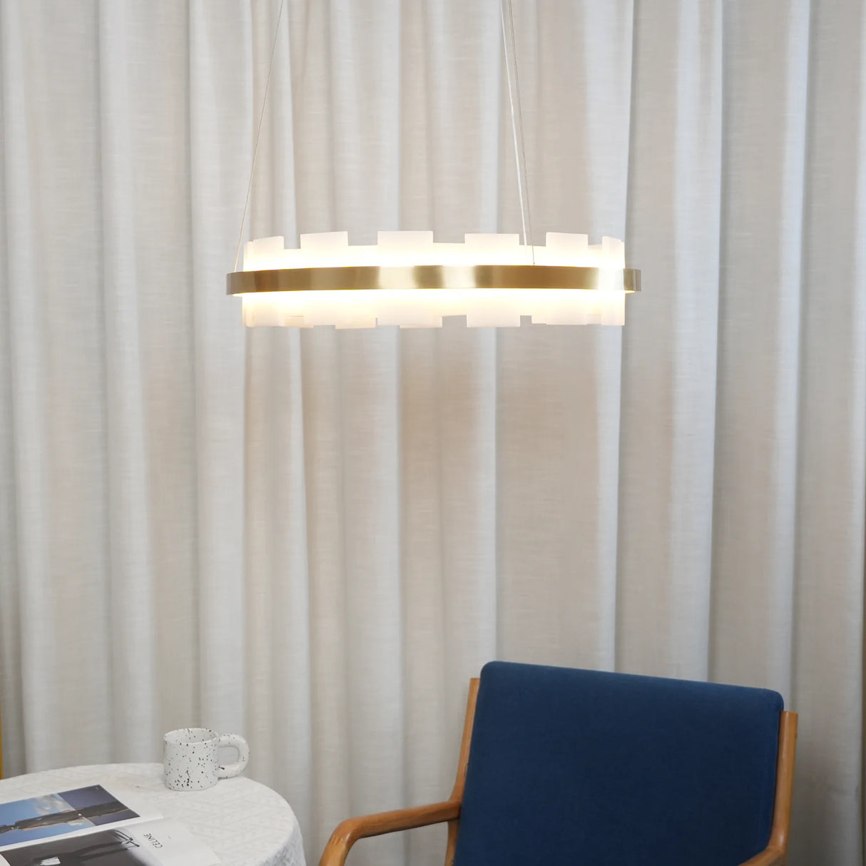 Alabaster Luxury Halo Chandelier