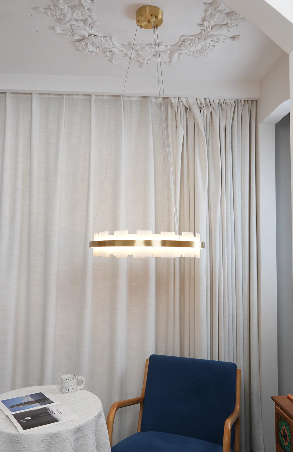 Alabaster Luxury Halo Chandelier