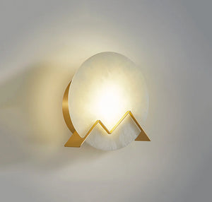 Alabaster M Letter Wall Lamp