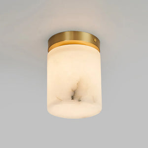 Alabaster Melange Brass Ceiling Light