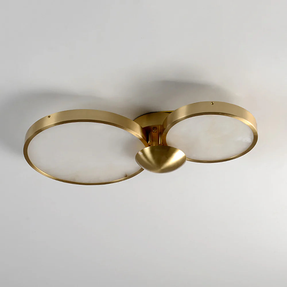 Alabaster Modern Disc Ceiling Light