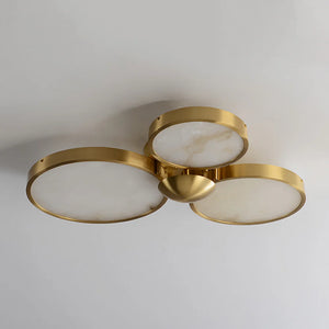 Alabaster Modern Disc Ceiling Light