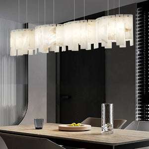 Alabaster Modern Layering Chandelier