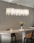 Alabaster Modern Layering Chandelier