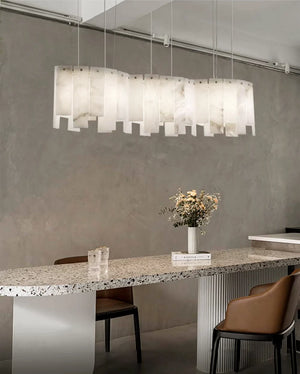 Alabaster Modern Layering Chandelier
