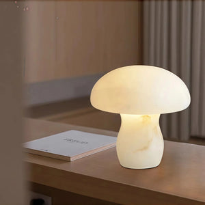 Alabaster Modern Mushroom Table Lamp