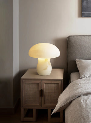 Alabaster Modern Mushroom Table Lamp