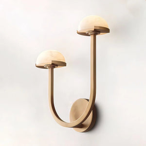 Alabaster Mushroom Wall Lamp