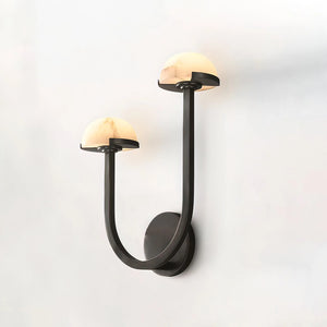 Alabaster Mushroom Wall Lamp