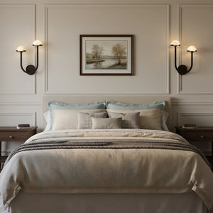 Alabaster Mushroom Wall Lamp