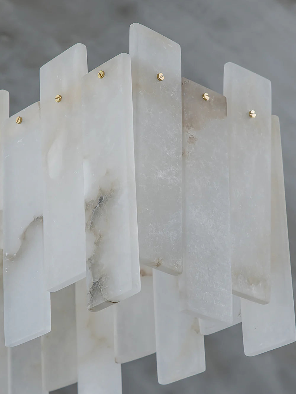 Alabaster Rectangular Linear Chandelier