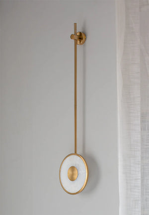 Alabaster Modern Round Strip Wall Lamp