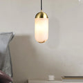 Alabaster Moonshade Copper Pendant Lamp