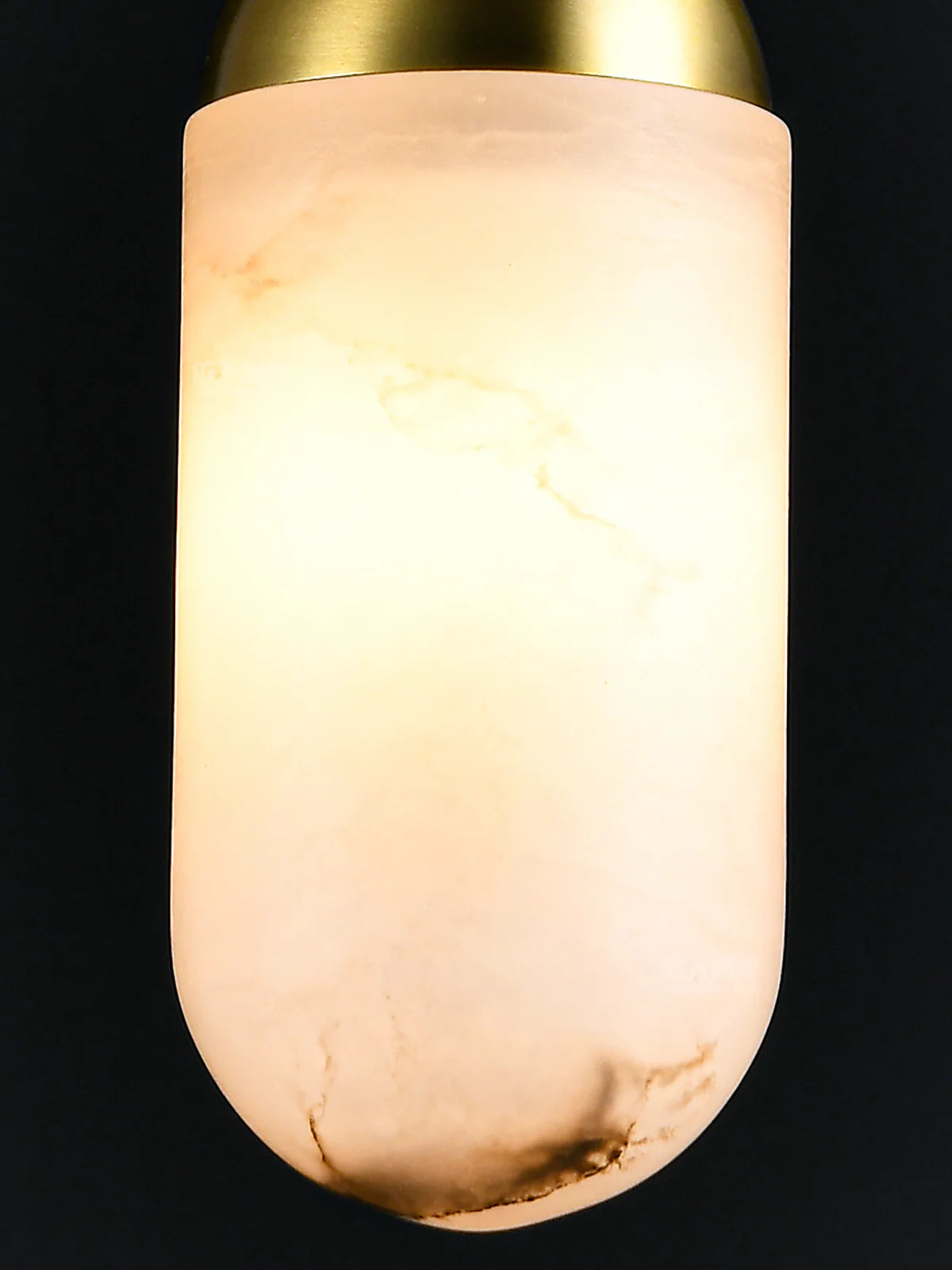 Alabaster Moonshade Copper Pendant Lamp