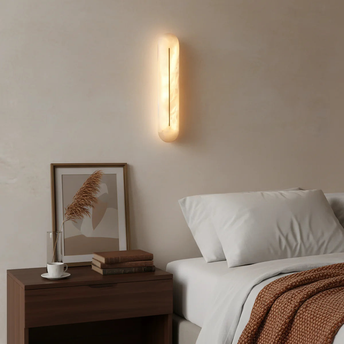 Alabaster Orbison Wall Lamp