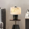 Alabaster Outela Brass Table Lamp