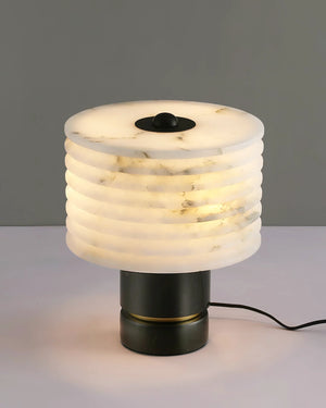 Alabaster Outela Brass Table Lamp