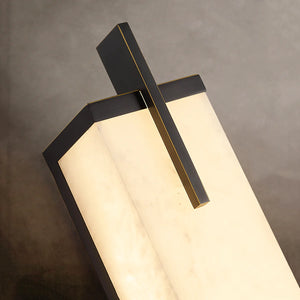 Alabaster Rectangle Calliope Wall Sconce