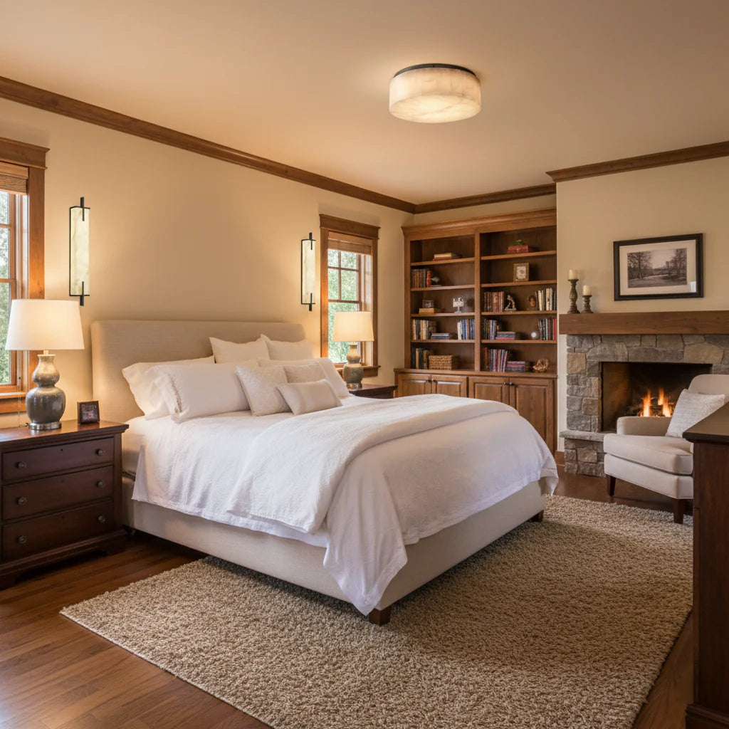 Alabaster Rectangle Calliope Wall Sconce