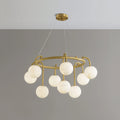 Alabaster Sphere Ring Chandelier