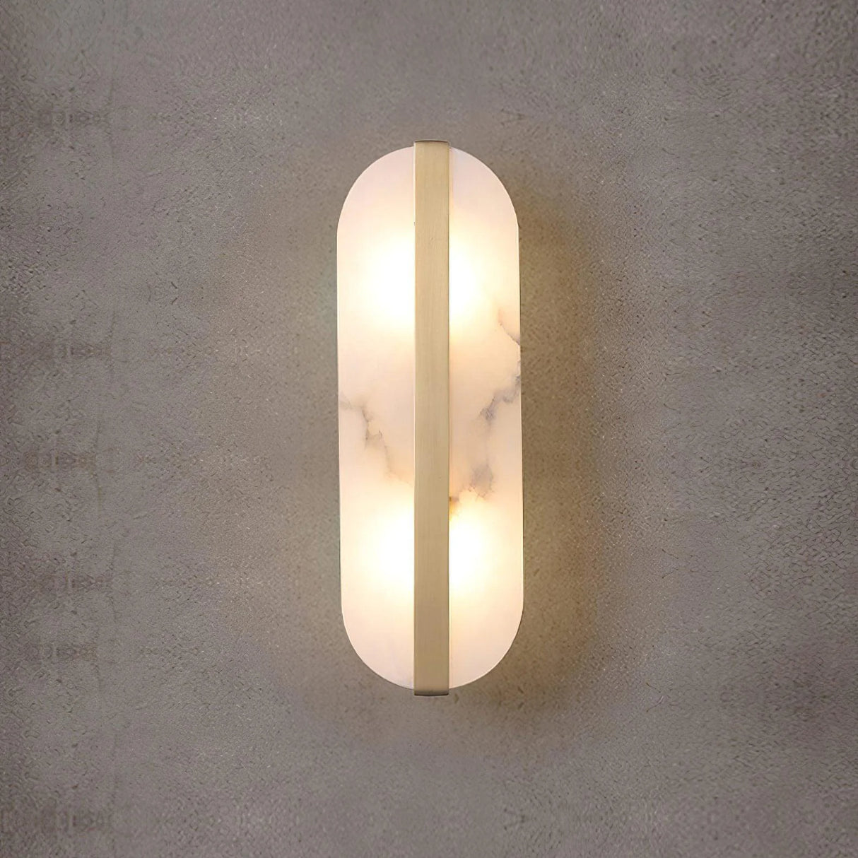 Alabaster Stone Brass Wall Lamp