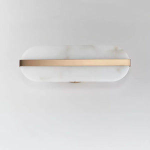 Alabaster Stone Brass Wall Lamp