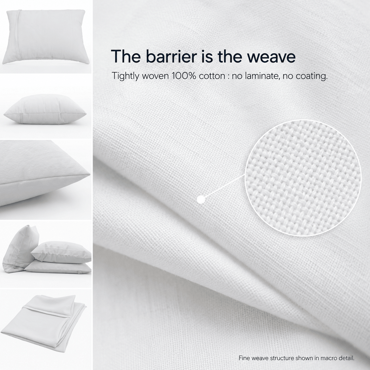 AllergyCare™ Cotton Allergen Barrier Pillow Protector