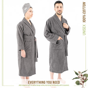 American Soft Linen, 100% Cotton Robes for Women and Men, Soft Lightweight Unisex Couple Turkish Bathrobes