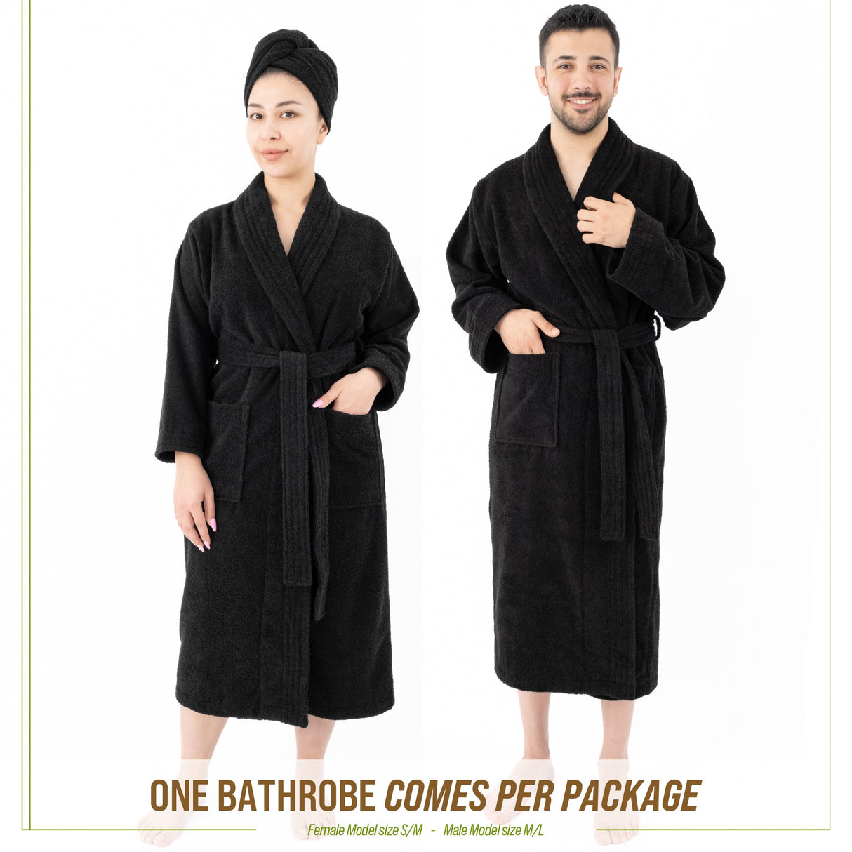 American Soft Linen, 100% Cotton Robes for Women and Men, Soft Lightweight Unisex Couple Turkish Bathrobes