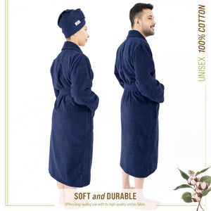 American Soft Linen, 100% Cotton Robes for Women and Men, Soft Lightweight Unisex Couple Turkish Bathrobes