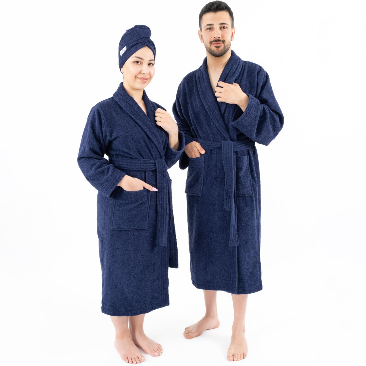 American Soft Linen, 100% Cotton Robes for Women and Men, Soft Lightweight Unisex Couple Turkish Bathrobes