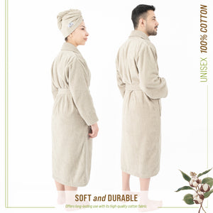 American Soft Linen, 100% Cotton Robes for Women and Men, Soft Lightweight Unisex Couple Turkish Bathrobes