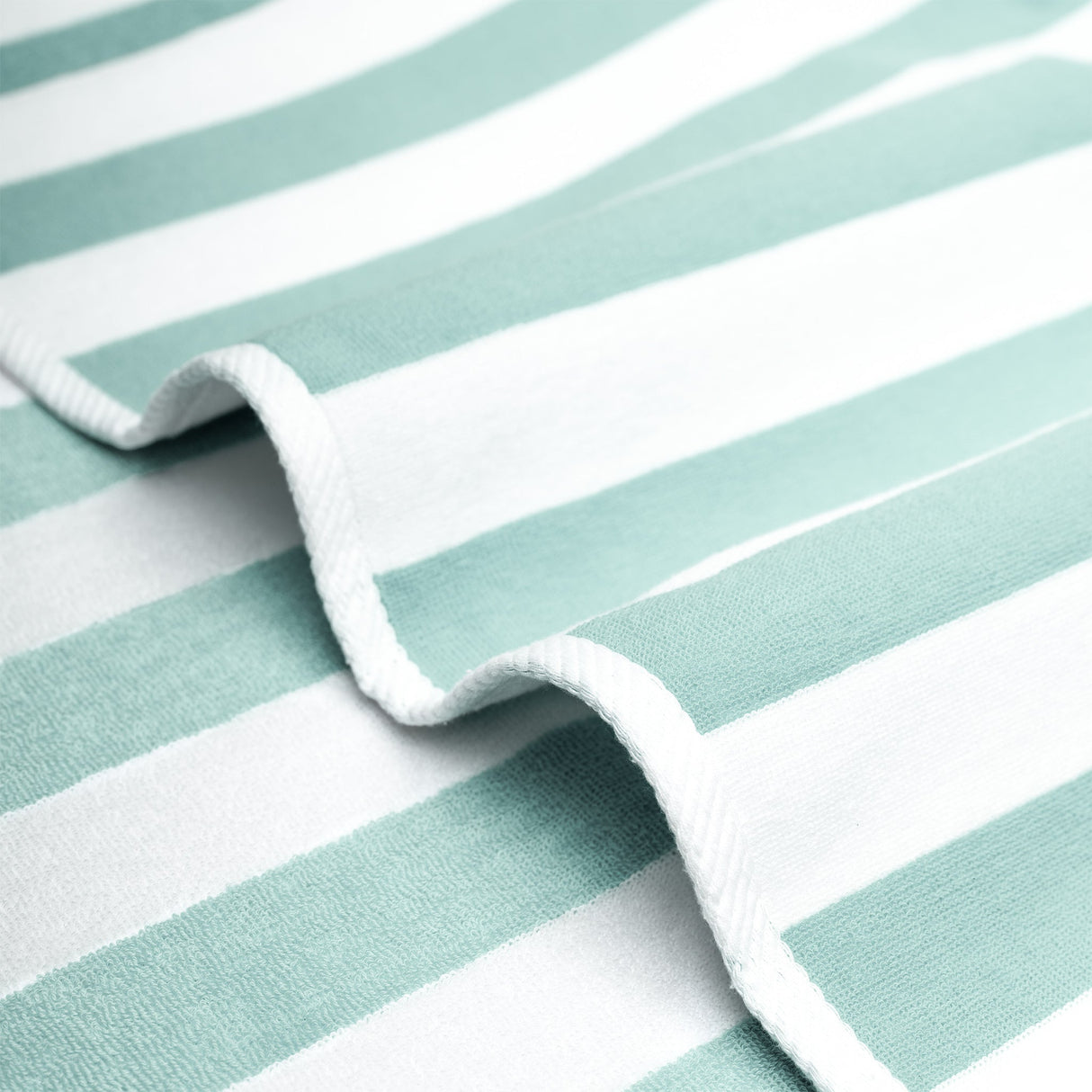 American Soft Linen, Premium Cotton 4 Pack Beach Towels, 30" x 60" Cabana Striped Pool Towels