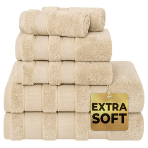 Salem 6 Piece 100% Cotton Luxury Bath Towel Set